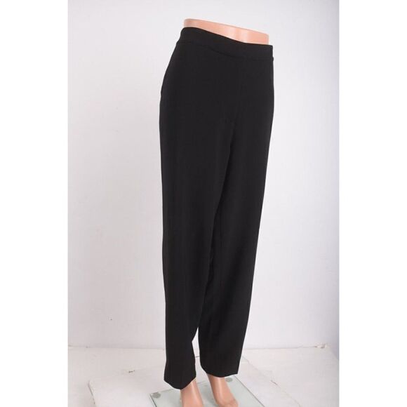 St. John Womens Emma Fit Ankle Pants Sz 16 Black Caviar k881vw90 NWT - Picture 2 of 7
